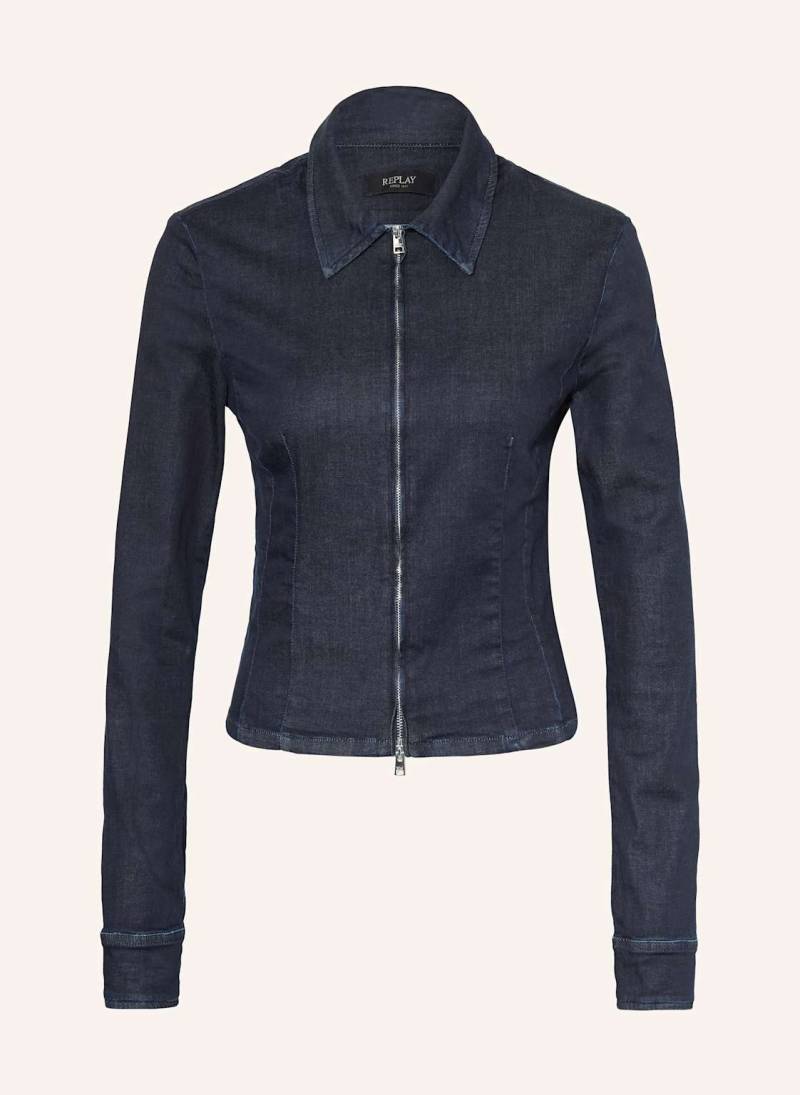 Replay Jeansbluse blau von Replay
