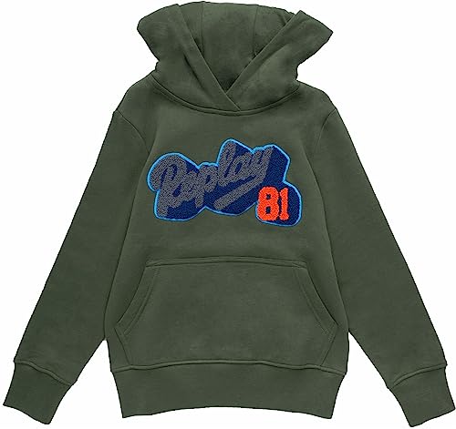 Replay Jungen Hoodie Baumwolle, Grün (Military Green 821), 16 Jahre von Replay