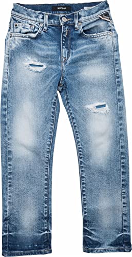 Replay Jungen Jeans Gekow mit Stretch, Blau (Light Blue 010), 10 Jahre von Replay