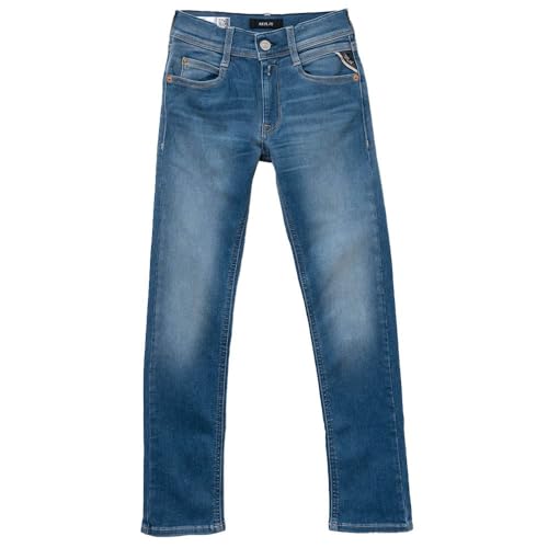 Replay Jungen Jeans Hyperflex mit Stretch, Blau (Medium Blue 009), 8 Jahre von Replay