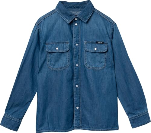 Replay Jungen Jeanshemd Langarm Brusttaschen, Light Blue 010 (Blau), 10 Jahre von Replay