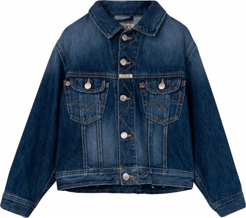 Replay Jungen Jeansjacke Brusttaschen, Medium Blue 009 (Blau), 14 Jahre von Replay