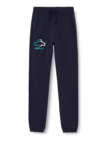 Replay Jungen Jogginghose mit Logo, Deep Blue 882 (Blau), 10 Jahre von Replay