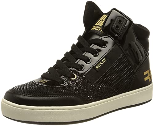 Replay Mädchen Cobra Sneaker Sneaker, 003black, 30 EU von Replay