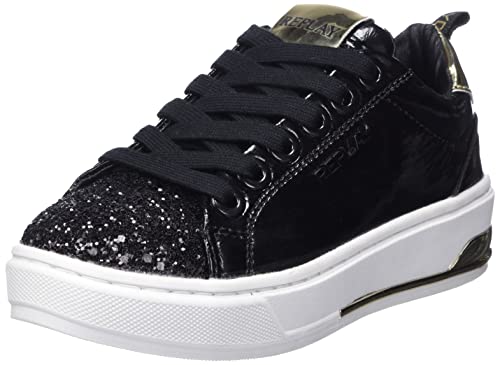 REPLAY Jungen Mädchen Fusion JR Sneaker, 003BLACK, 29 EU von Replay