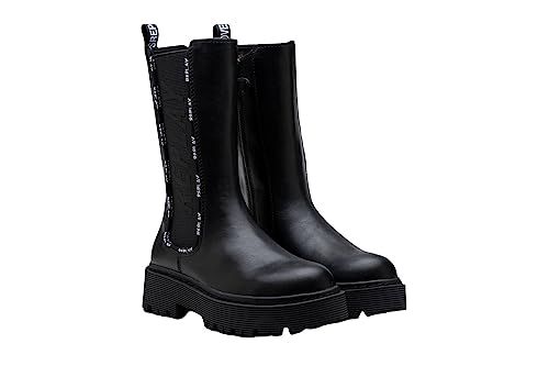 Replay Mädchen Stiefel Mizar Junior 9 mit Reißverschluss, Schwarz (Black 003), 33 von Replay