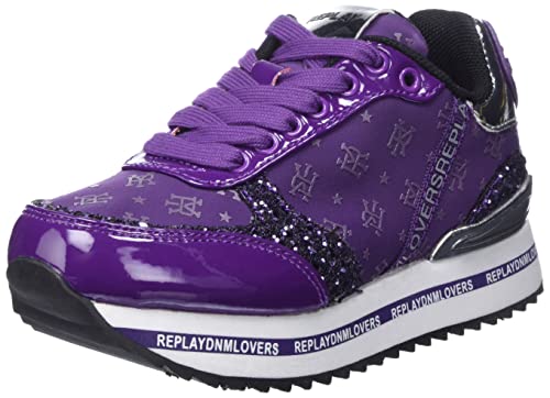 REPLAY Jungen Mädchen Penny JR Sneaker, 046PURPLE, 28 EU von Replay