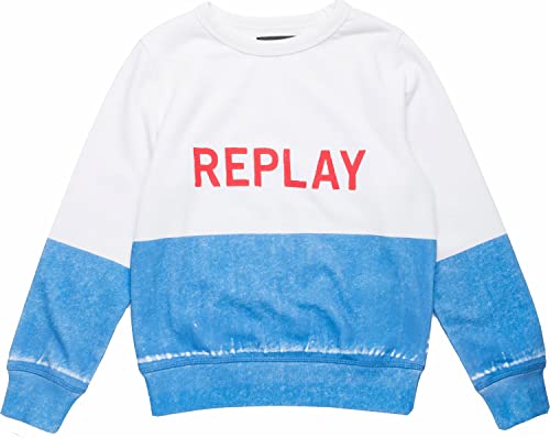 Replay Jungen Sweatshirt aus Baumwollmix, Royal__ 689 (Blau), 12 Jahre von Replay