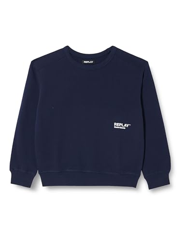 Replay Jungen Sb2059 Sweatshirt Casual, 882 Deep Blue, 8 Jahre von Replay