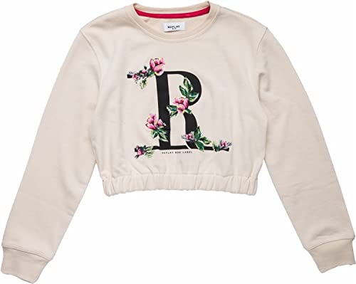 Replay Jungen Sg2321 Sweatshirt, 011 Off White, 14 Jahre EU von Replay