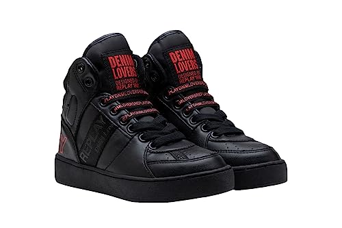 Replay Jungen Sneaker Cobra 6F Hoch, Schwarz (Black 003), 28 von Replay