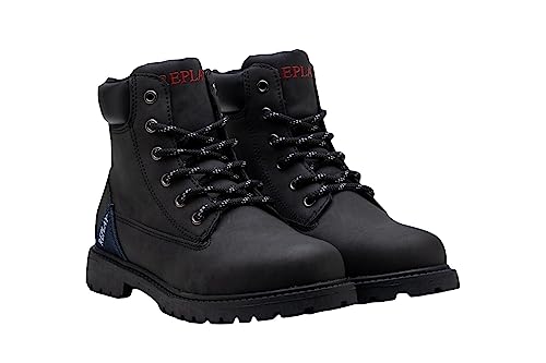 Replay Jungen Stiefel Oracle 1 Winterstiefel, Schwarz (Black 003), 29 von Replay