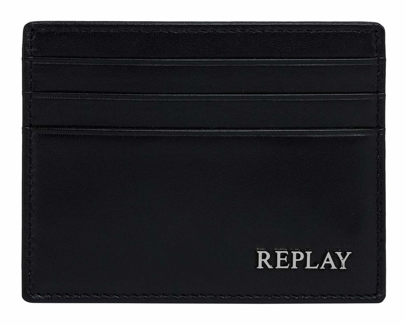 Replay Kartenetui Credit Card Holder, aus echtem Schafsleder mit RFID-Blocker Schutz von Replay