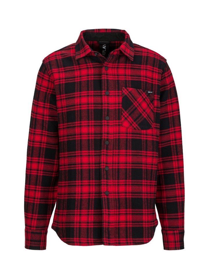 Replay Langarmhemd Checked Cotton Flannel von Replay
