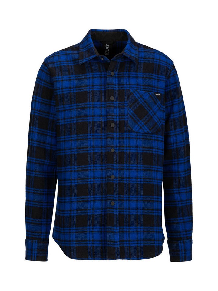 Replay Langarmhemd Checked Cotton Flannel von Replay