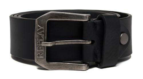 Replay Leather Belt W110 Black von Replay