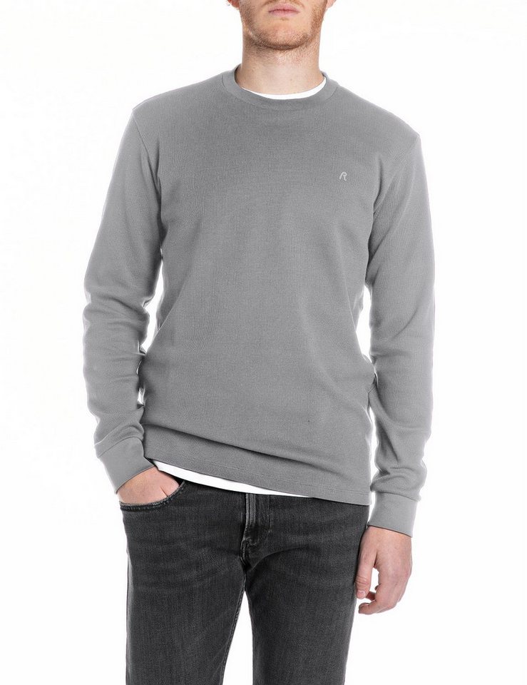 Replay Longsleeve Regular Fit, Rundhalsform von Replay
