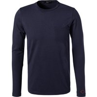 Replay Herren Longsleeve blau Baumwolle von Replay