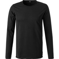 Replay Herren Longsleeve schwarz Baumwolle von Replay