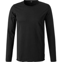 Replay Herren Longsleeve schwarz Baumwolle von Replay