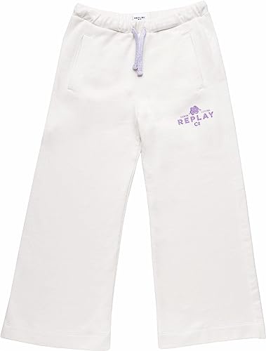 Replay Mädchen Hose aus Baumwollmix, Milk White 562 (Weiß), 12 Jahre von Replay