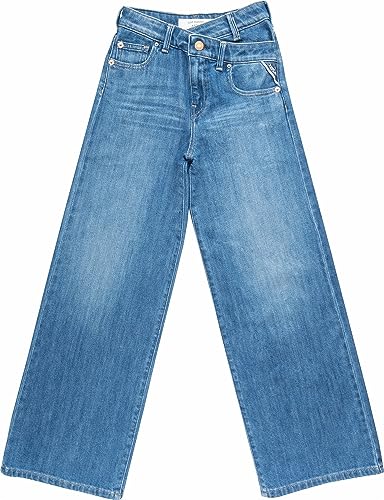 Replay Mädchen Jeans Aidyna Flare-Bootcut-Fit aus Comfort Denim, Light Blue 010 (Blau), 6 Jahre von Replay