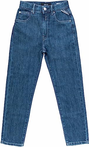 Replay Mädchen Jeans Jorgi Mom-Fit aus Comfort Denim, Blau (Medium Blue 009), 14 Jahre von Replay