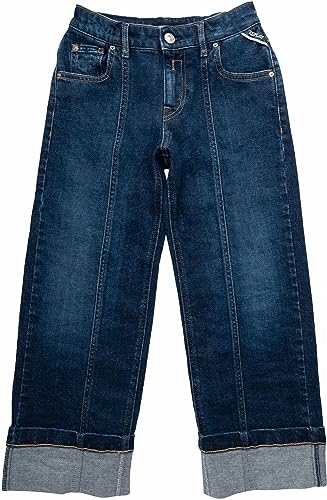 Replay Mädchen Jeans Malinua Boyfit mit Super Stretch, Medium Blue 009 (Blau), 8 Jahre von Replay