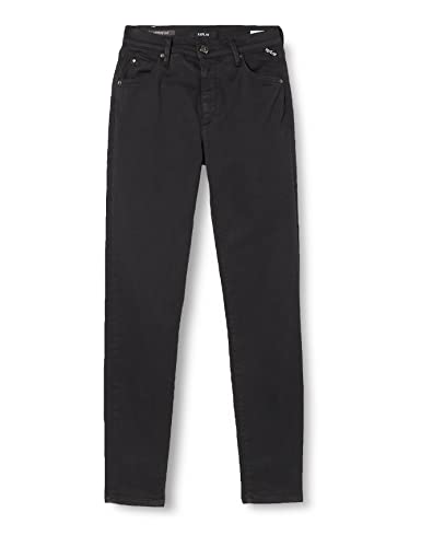 Replay Mädchen Jeans Nellie Skinny-Fit Hyperflex mit Stretch, Schwarz (Black 098), 6 Jahre von Replay