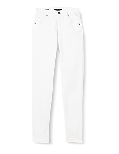 Replay Mädchen Jeans Nellie Skinny-Fit Hyperflex Colour X-Lite mit Stretch, Optical White 001 (Weiß), 16 Jahre von Replay