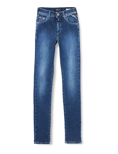 Replay Mädchen Jeans Nellie Skinny-Fit mit Power Stretch, Blau (Medium Blue 009), 6 Jahre von Replay