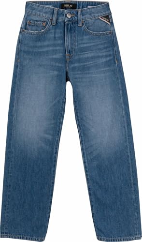 Replay Mädchen Jeans Straight Fit, Light Blue 010 (Blau), 14 Jahre von Replay