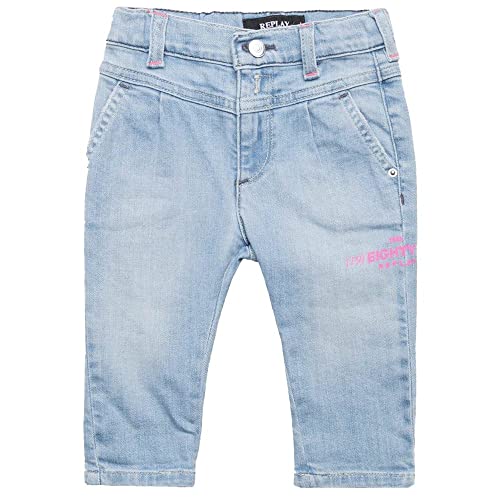 Replay Mädchen Jeans aus Komfort Denim, Blau (Light Blue 010), 12 Monate von Replay