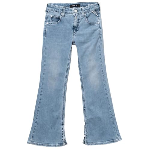 Replay Mädchen Jeans mit Power Stretch, Blau (Light Blue 010), 14 Jahre von Replay