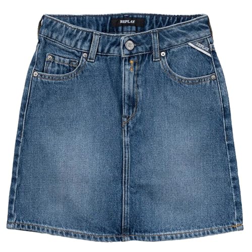 Replay Mädchen Jeansrock aus Baumwolle, Medium Blue 009 (Blau), 16 Jahre von Replay