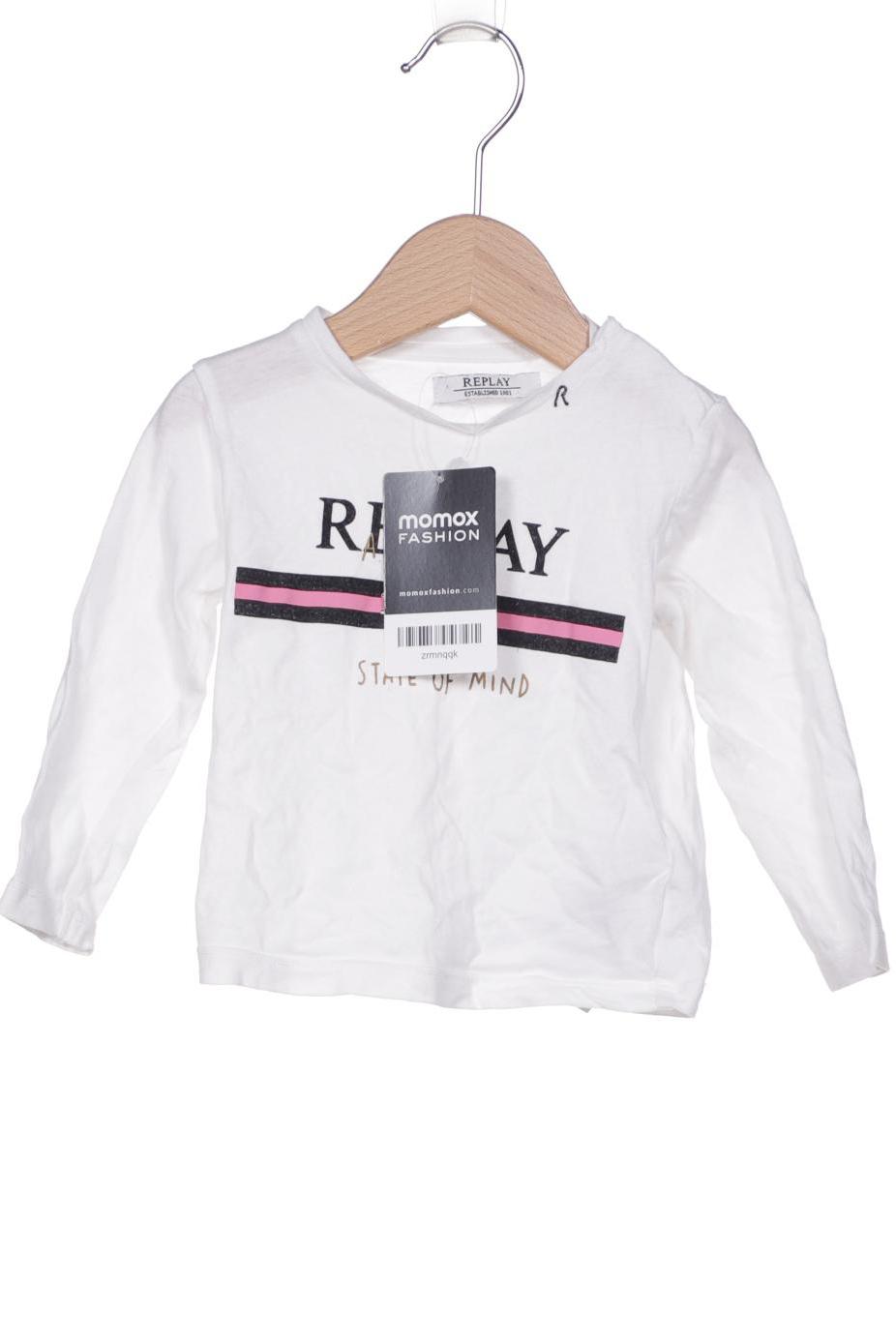 Replay Mädchen Langarmshirt, weiß von Replay