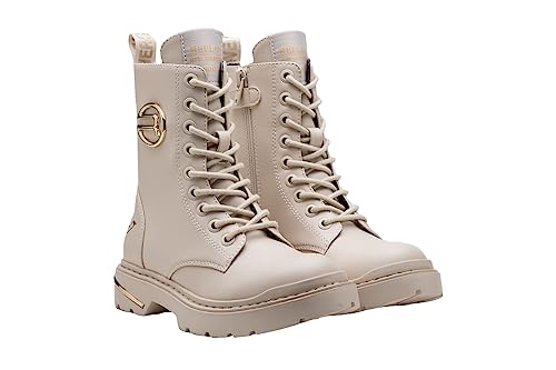 Replay Mädchen Stiefel Joplin 8 mit Reißverschluss, Beige (Beige 002), 36 von Replay