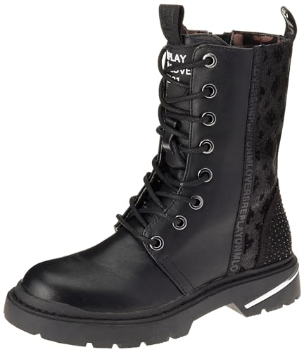 Replay Mädchen Stiefel Joplin 9 mit Reißverschluss, Schwarz (Black 003), 30 von Replay