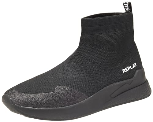 Replay Mädchen Stiefel Maze Junior 3 zum Schlüpfen, Schwarz (Black 003), 35 von Replay