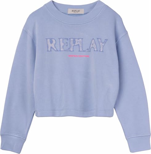 Replay Mädchen Sweatshirt Rundhalsausschnitt, Periwinkler 667 (Violett), 14 Jahre von Replay