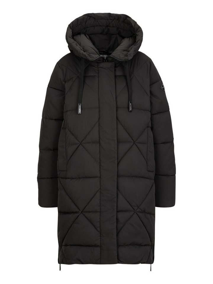 Replay Parka Fine Poly Silky Touch Fabric von Replay
