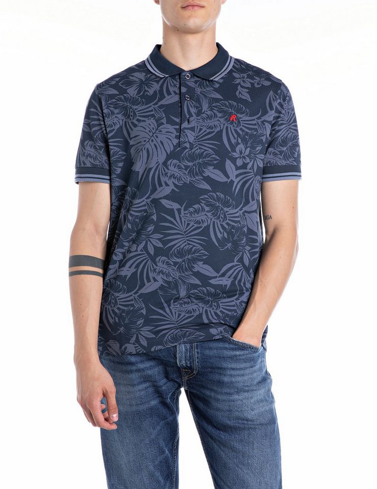 Replay Poloshirt mit All-Over-Print von Replay