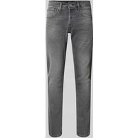 Replay Regular Slim Fit Jeans im Used-Look Modell 'WILLBI' in Silber, Größe 33/34 von Replay