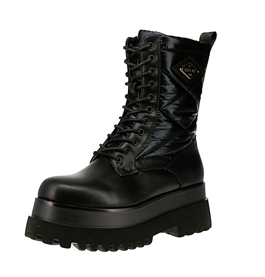 Replay Replay Any Quilt GWL72 C0024S - Damen Boots - 003-Black Stiefel von Replay