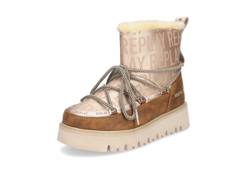 Replay Replay Damen Moonboots Melrose Snow All braun Ankleboots von Replay