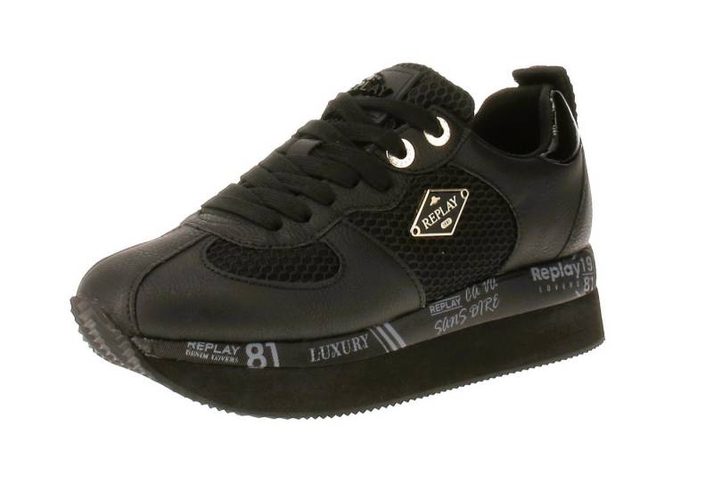 Replay Replay Thea Rhombus GWSH5 C0004S - Damen Sneaker - 003-Black Sneaker von Replay