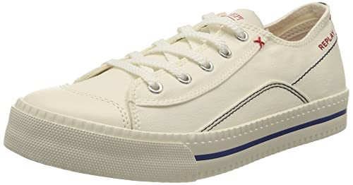 REPLAY SNAP JR Low Sneaker, 041 Off White, 35 EU von Replay