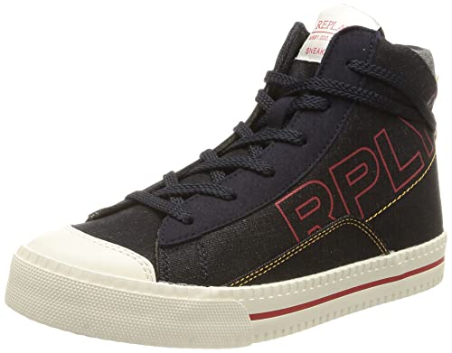 REPLAY SNAP JR MID Sneaker, 1494 Denim Navy, 33 EU von Replay