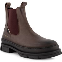 Replay Herren Chelsea Boots braun Glattleder von Replay