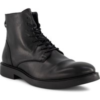 Replay Herren Stiefeletten schwarz Glattleder von Replay